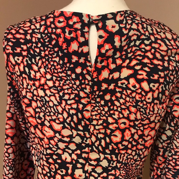 Top Shop Long Sleeve Pattern Dress - Picture 7 of 8